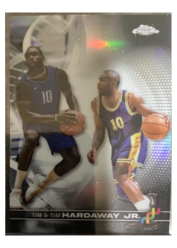 2023-24 Topps Chrome DNA Tim Hardaway/Tim Hardaway Jr. #DNA-2 card
