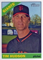 2015 Topps Heritage Base Set Tim Hudson #102 card