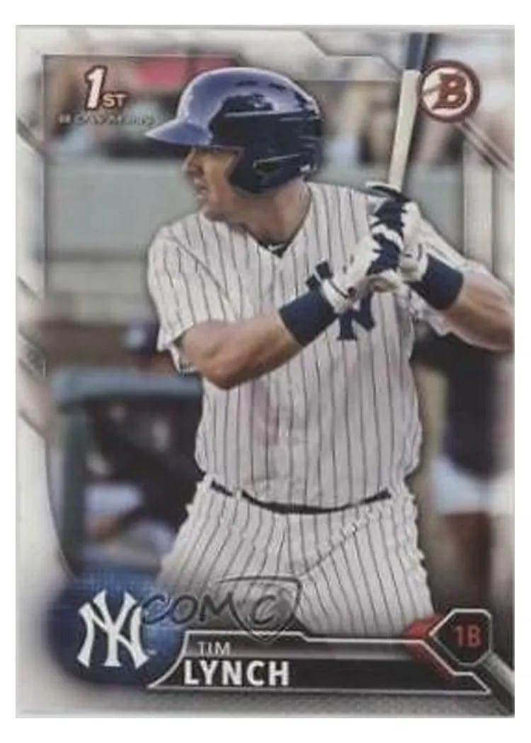 2016 Bowman Draft Tim Lynch #BD-102 card