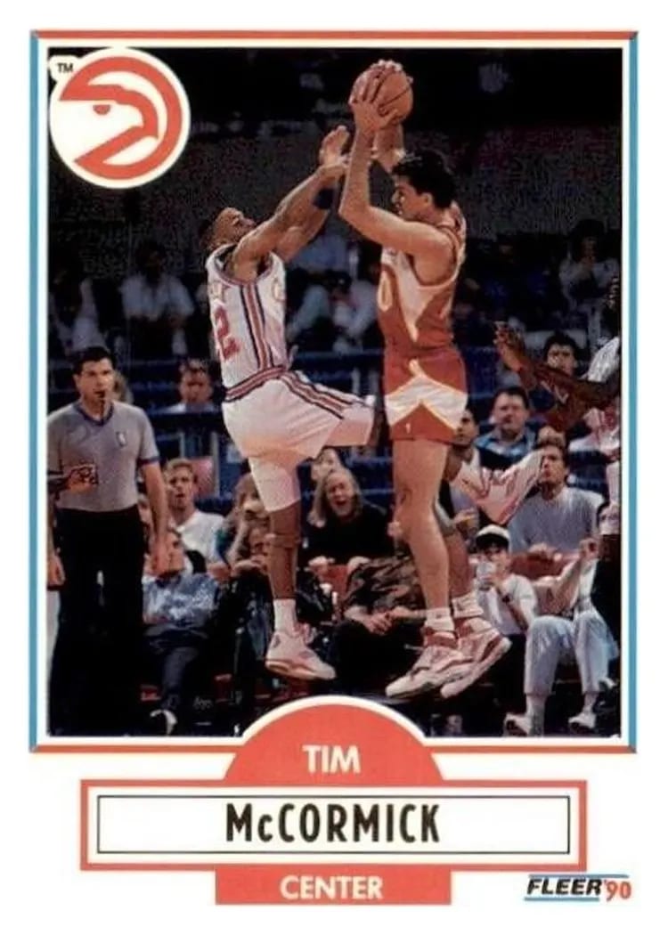 1990 Fleer Update Tim McCormick #U-2 card