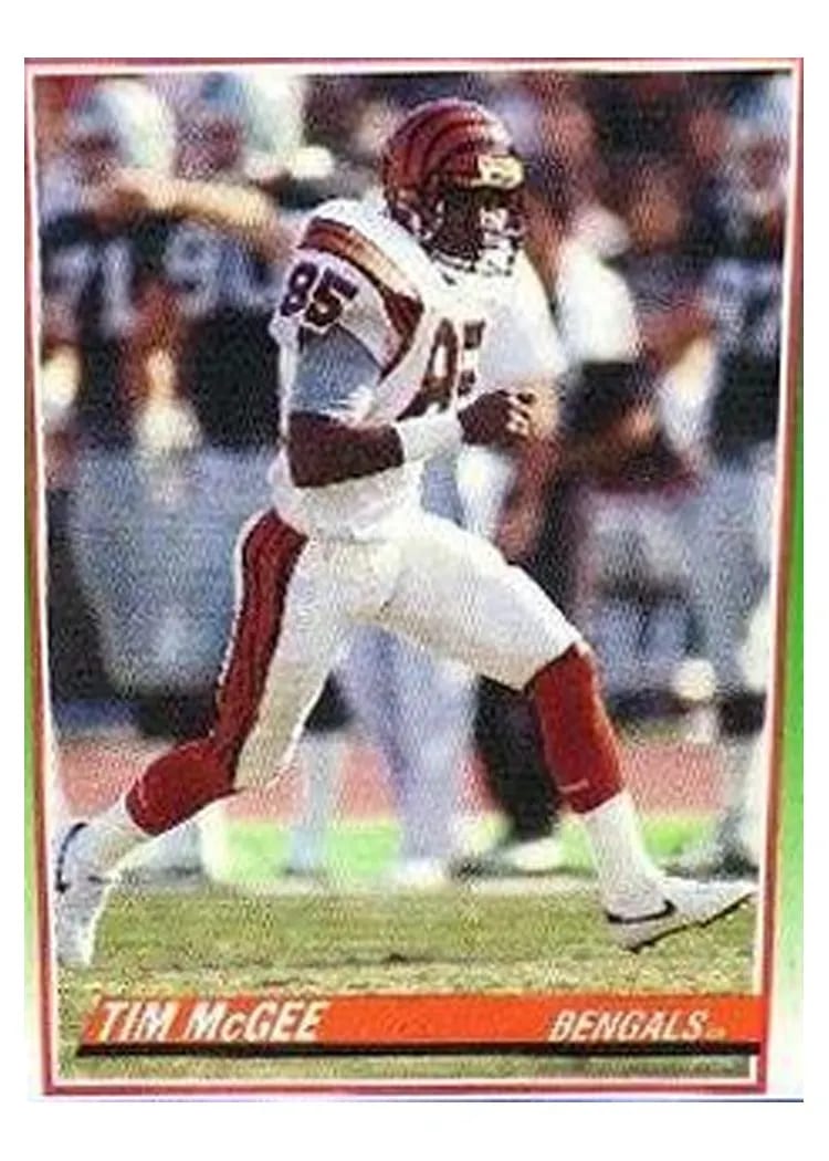 1990 Panini Score 100 Hottest Tim McGee #72 card