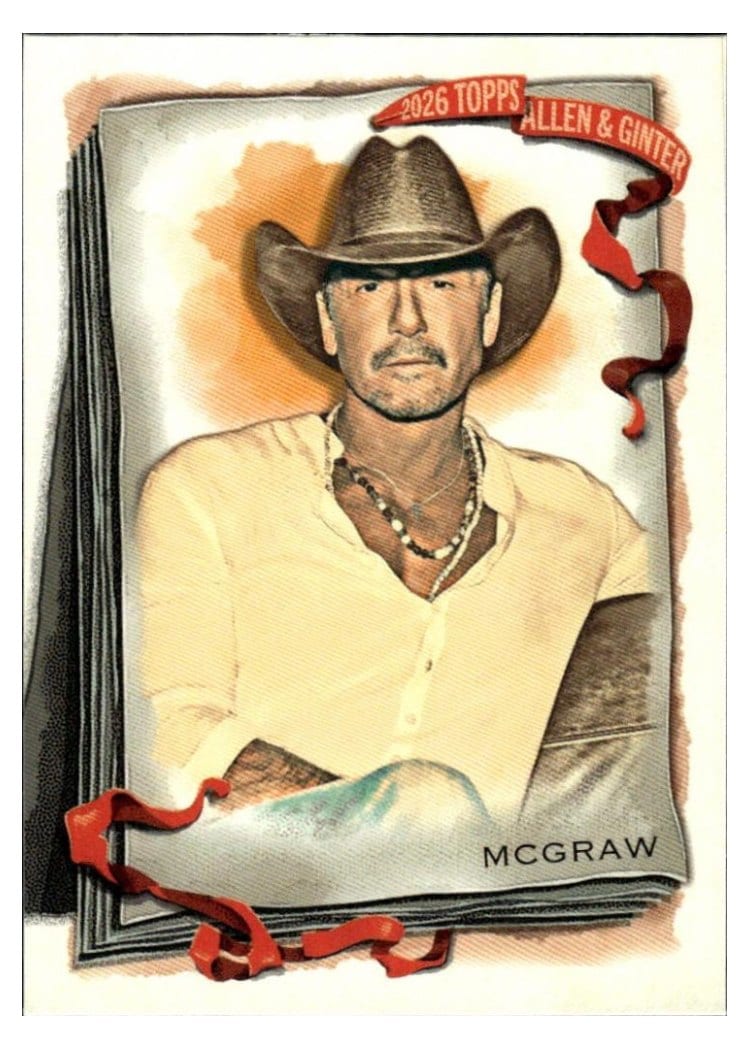 2026 Topps Allen & Ginter Tim McGraw #92 card