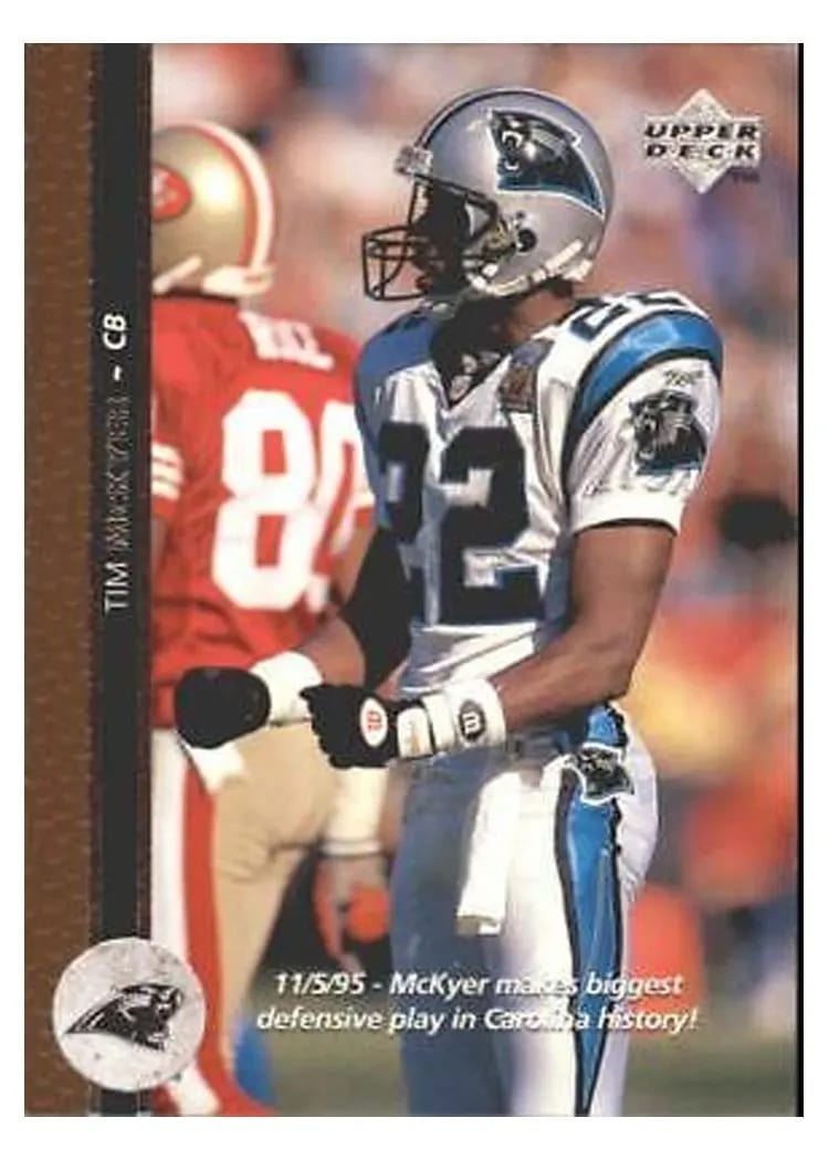 1996 Upper Deck Tim McKyer #125 card