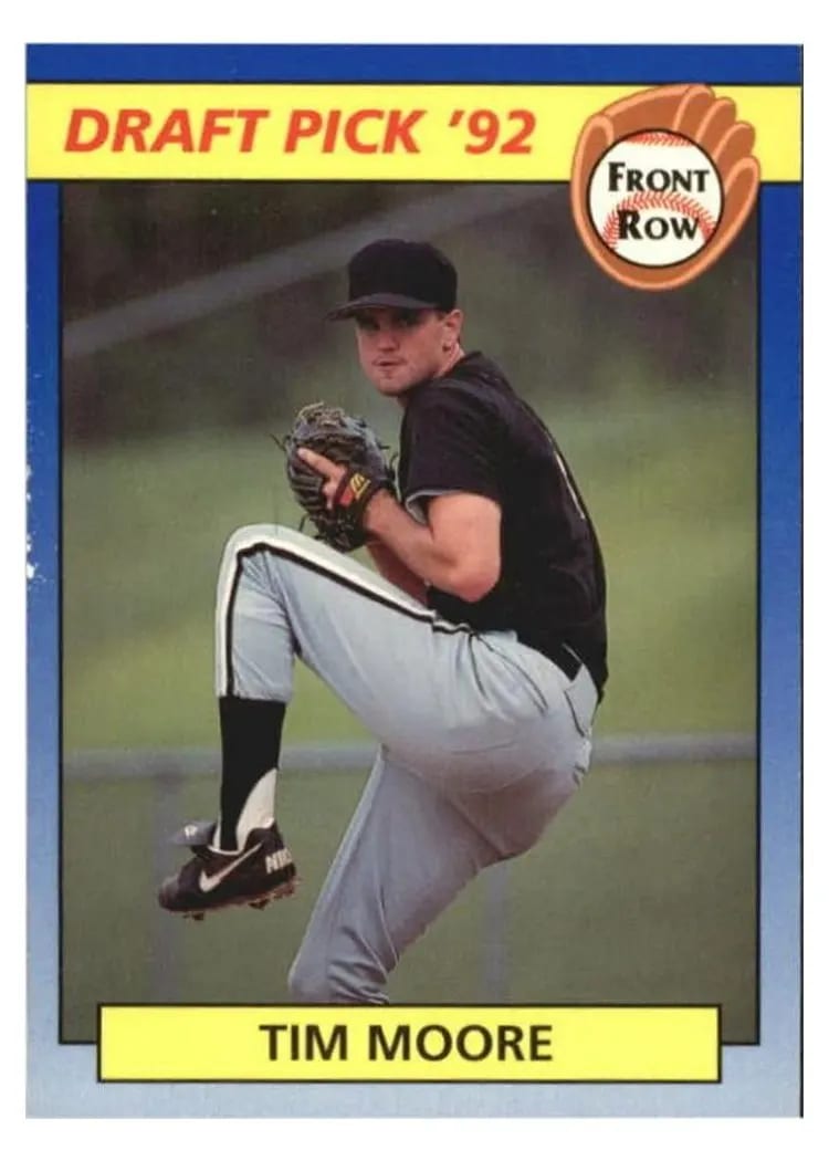 1992 Front Row Draft Picks Tim Moore #4 card