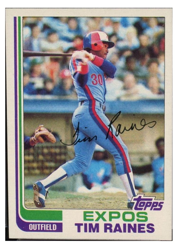 1982 Topps Tim Raines #70 card