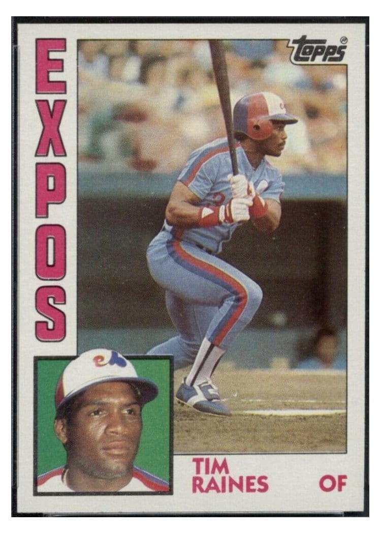1984 Topps Tim Raines #370 card