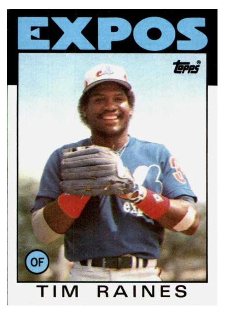 1986 Topps Tim Raines #280 card