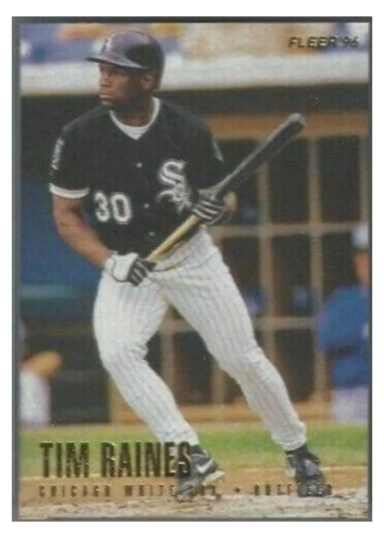 1996 Fleer Tim Raines #75 card