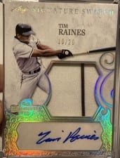 2025 Leaf Spectacular Baseball Signature Swatch Tim Raines #SS-TR1