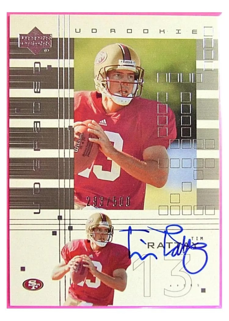 2000 Upper Deck Graded Tim Rattay Autograph #145 card