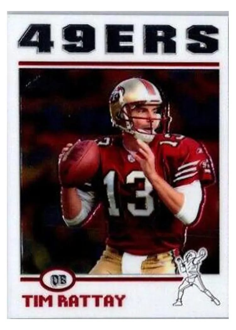 2004 Topps Chrome Tim Rattay #53 card