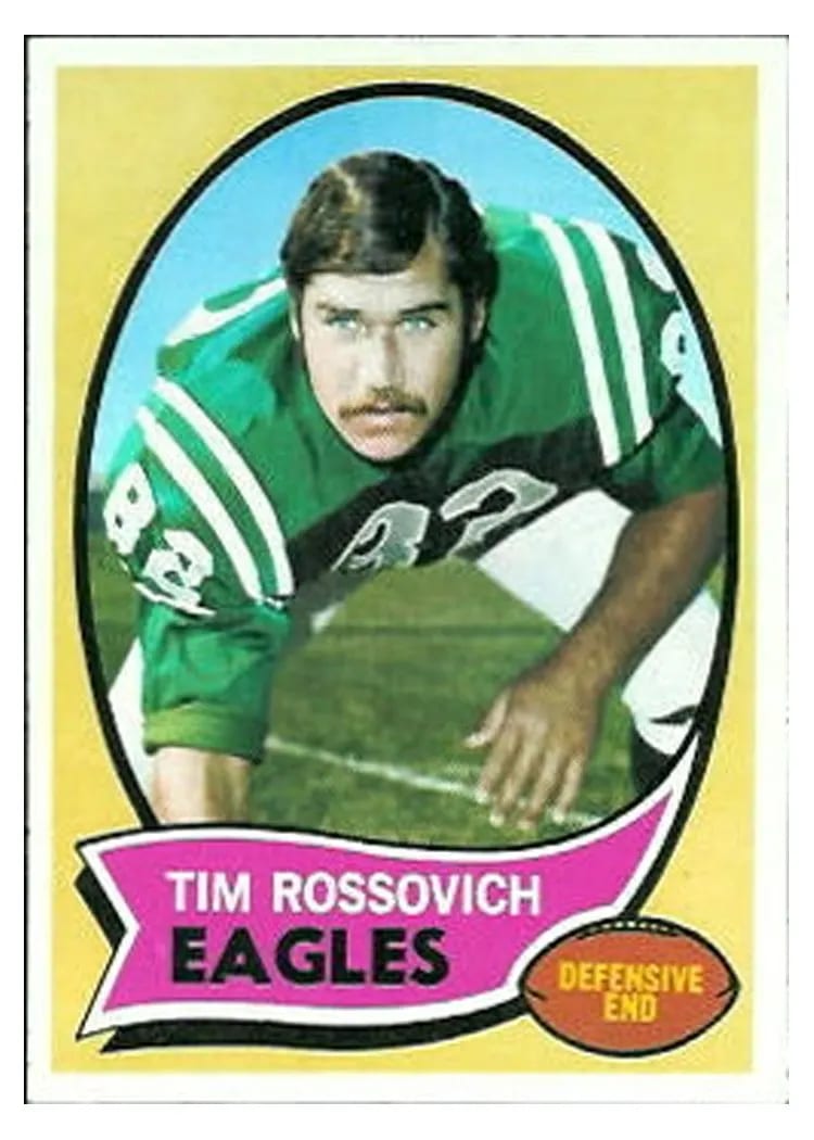 1970 Topps Tim Rossovich #167 card