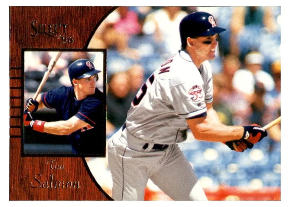 1996 Select Tim Salmon #10 card