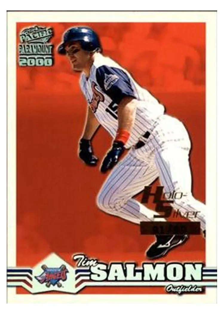 2000 Pacific Paramount Tim Salmon Holo Silver #7 card