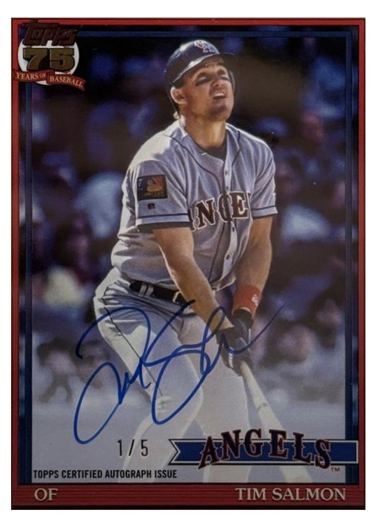 2026 Topps 1991 Topps Autographs Tim Salmon #91A-TS card