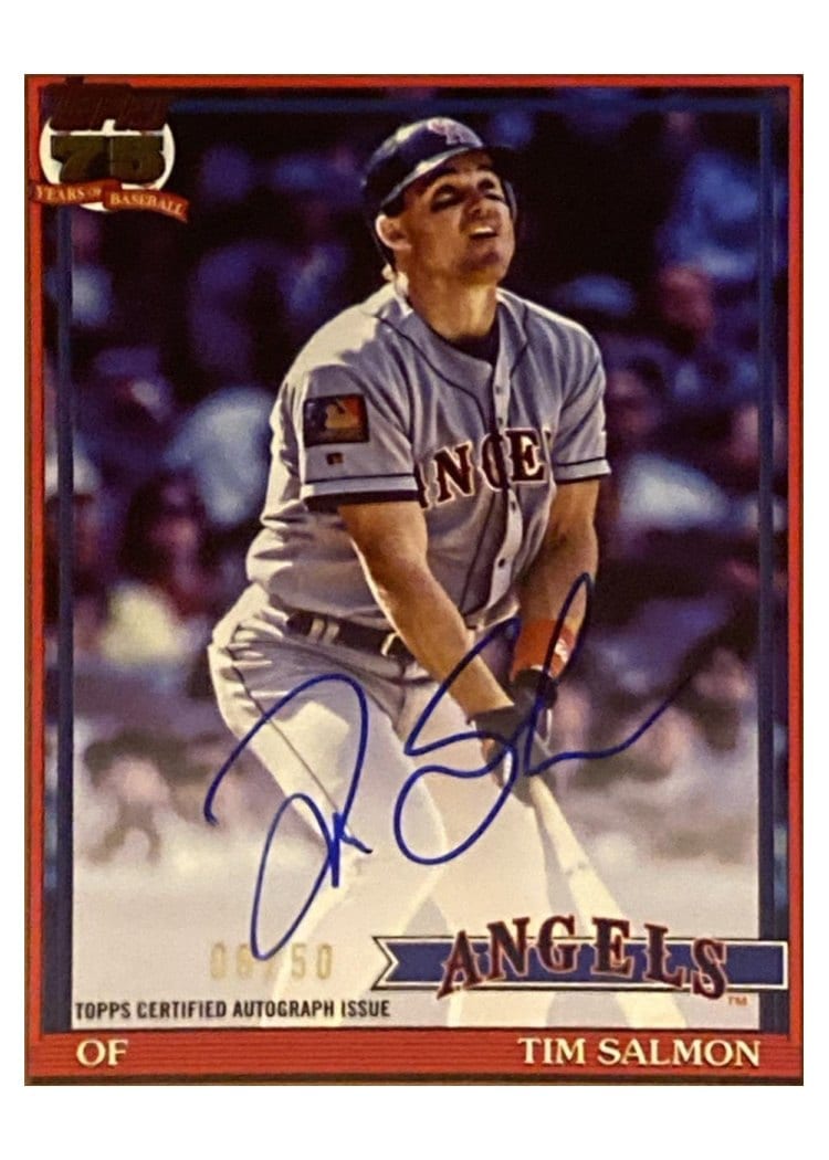 2026 Topps 1991 Topps Autographs Tim Salmon #91A-TS card