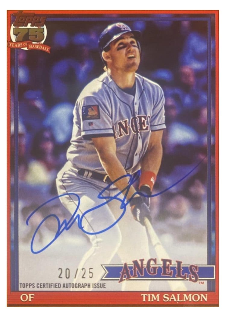 2026 Topps 1991 Topps Autographs Tim Salmon #91A-TS card