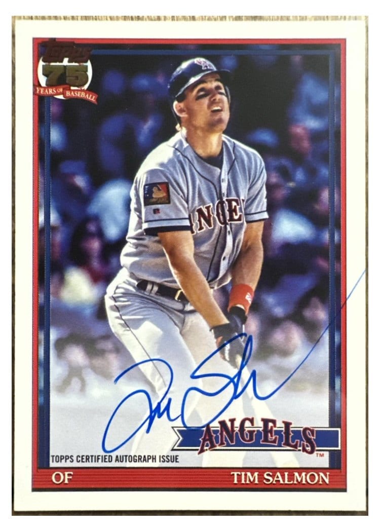 2026 Topps 1991 Topps Autographs Tim Salmon #91A-TS card