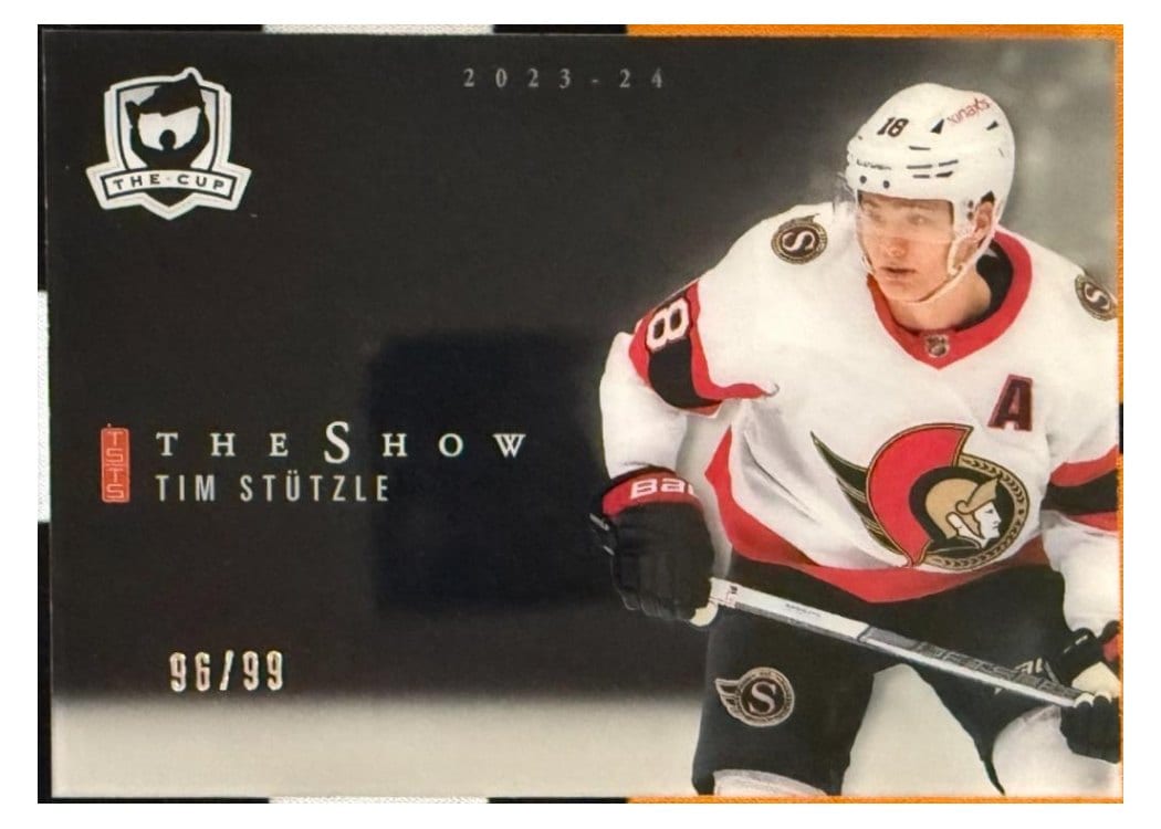 2023 Upper Deck The Cup Show Black Autograph Tim Stutzle #SB-TS card