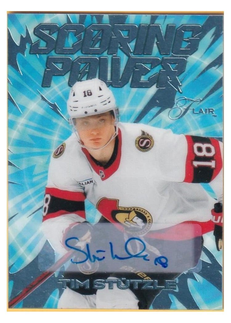 2025-26 Flair Scoring Power Autographs Tim Stutzle #SP-7 card