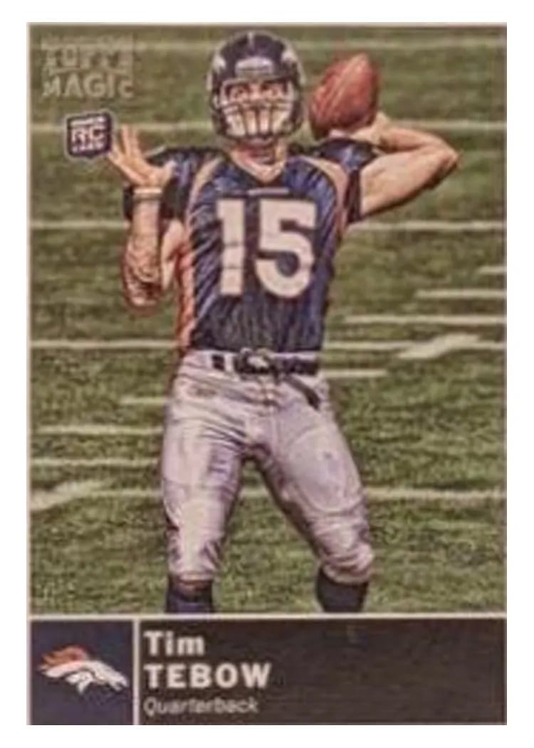 2010 Topps Magic Tim Tebow #25 card