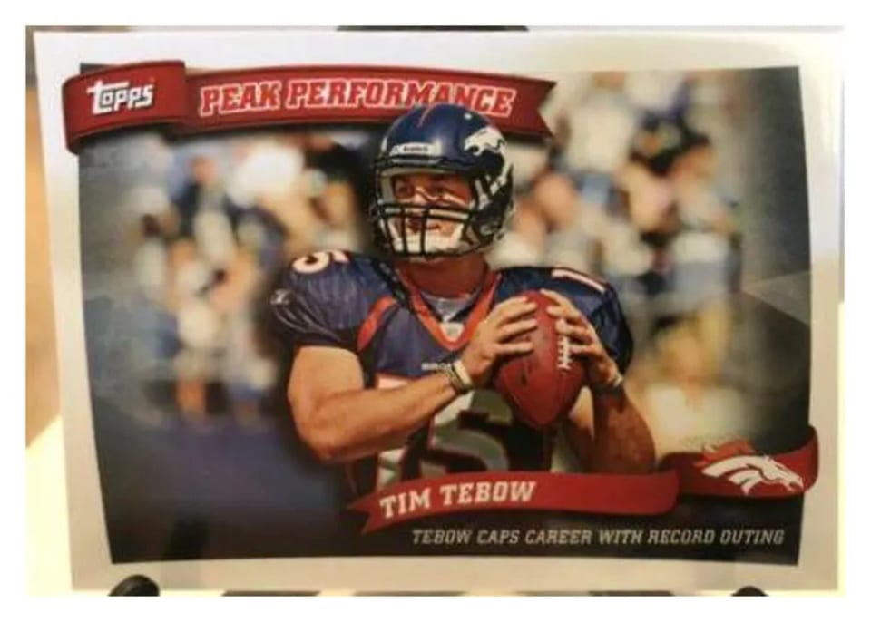 2010 Topps Peak Performance Tim Tebow #PP2