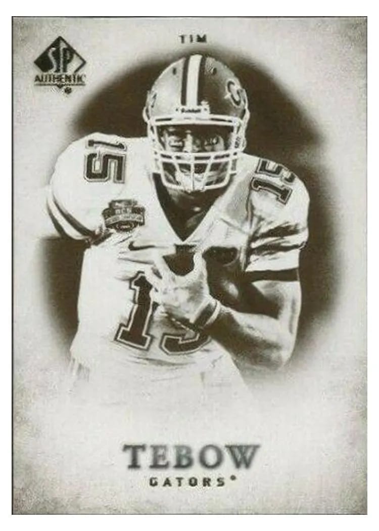 2012 SP Authentic Tim Tebow #150 card