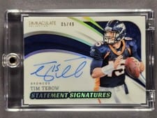 2024 Panini Immaculate Collection Statement Signatures Tim Tebow #4 card