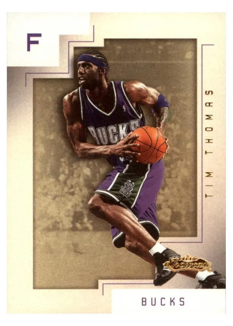 2001 Fleer Showcase Tim Thomas #75 card