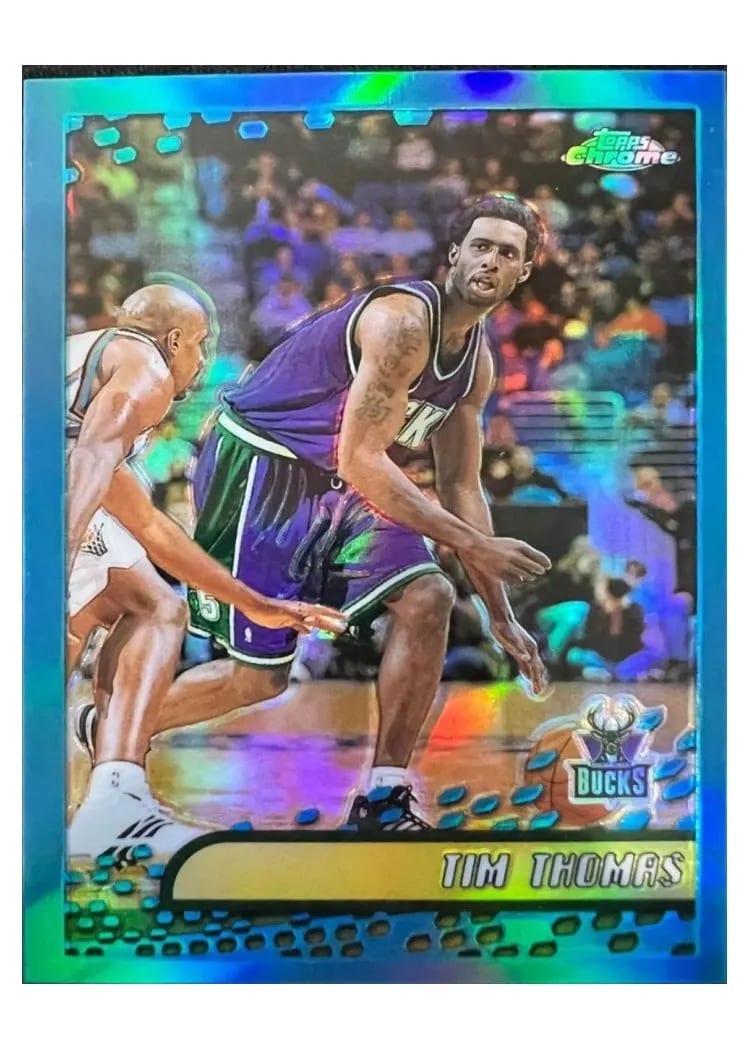 2001 Topps Chrome Tim Thomas #22 card