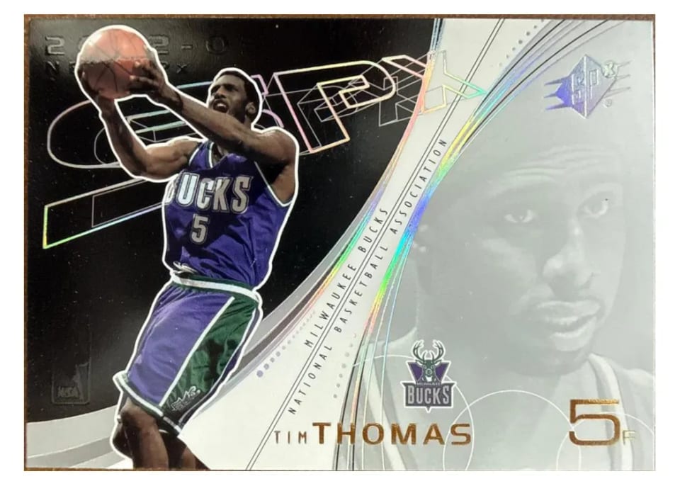 2002 Spx Tim Thomas #45 card