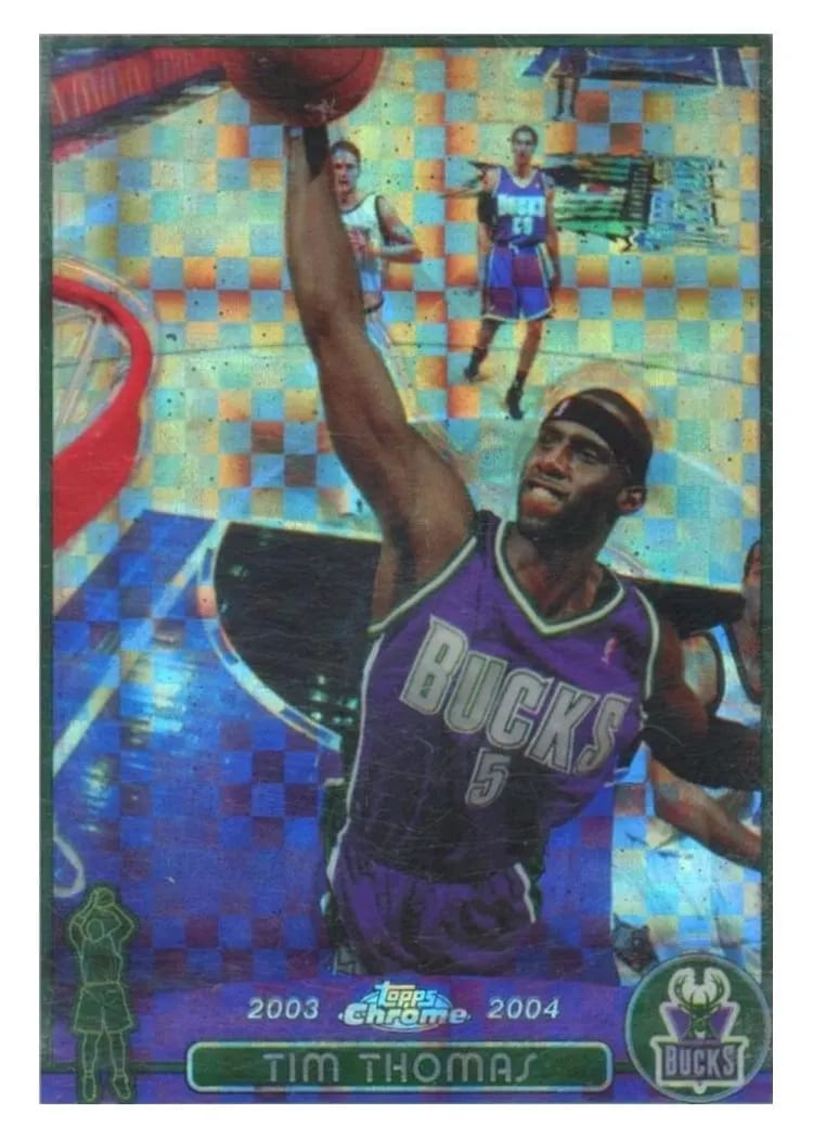 2003 Topps Chrome Tim Thomas #80 card