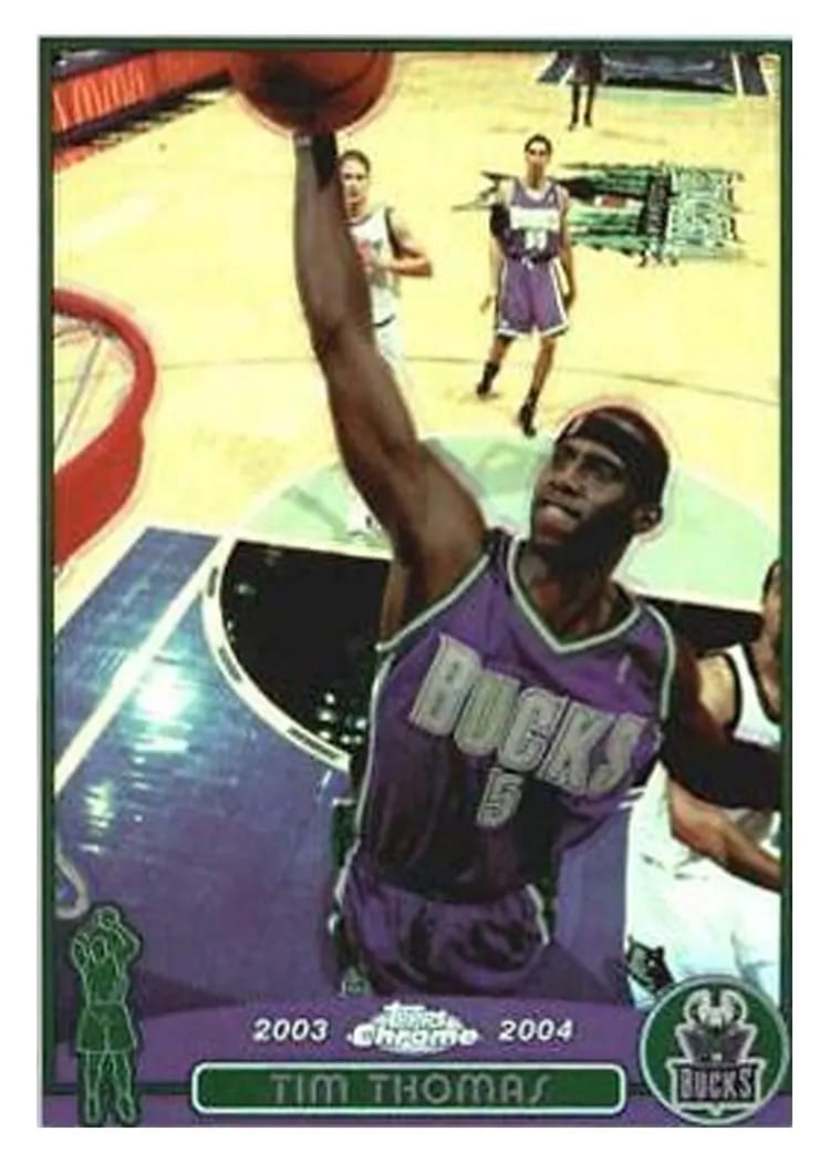 2003 Topps Chrome Tim Thomas #80 card