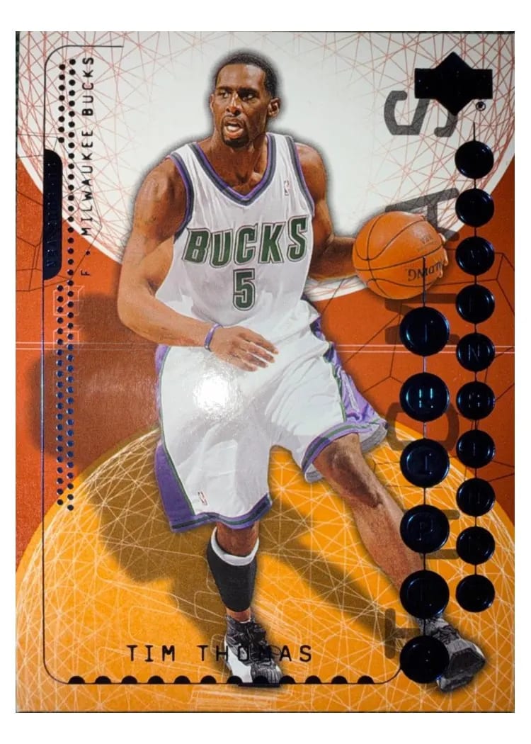 2003 Upper Deck Triple Dimensions Reflections Tim Thomas #46 card