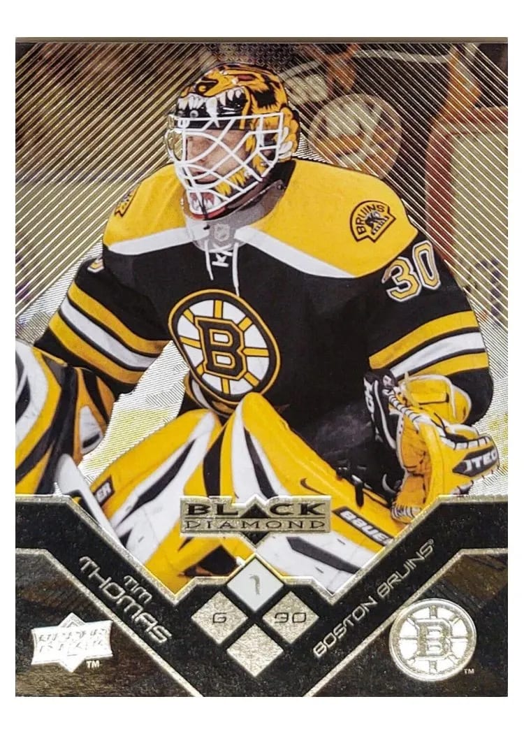 2008 Upper Deck Black Diamond Tim Thomas #6 card