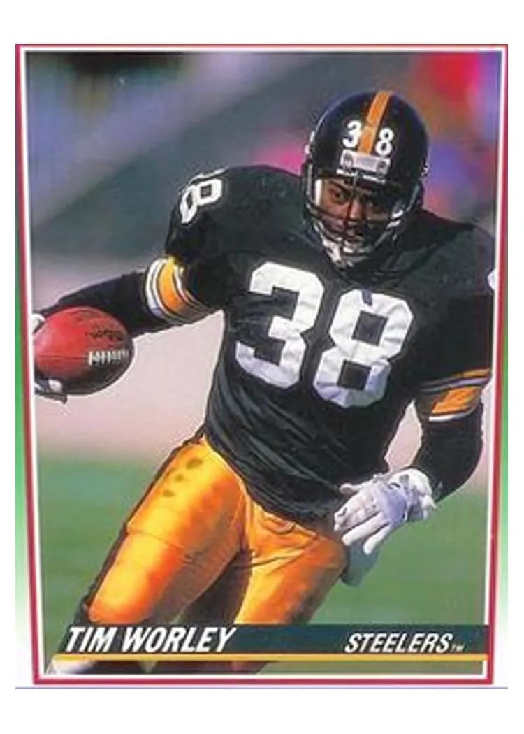 1990 Panini Score 100 Hottest Tim Worley #19 card