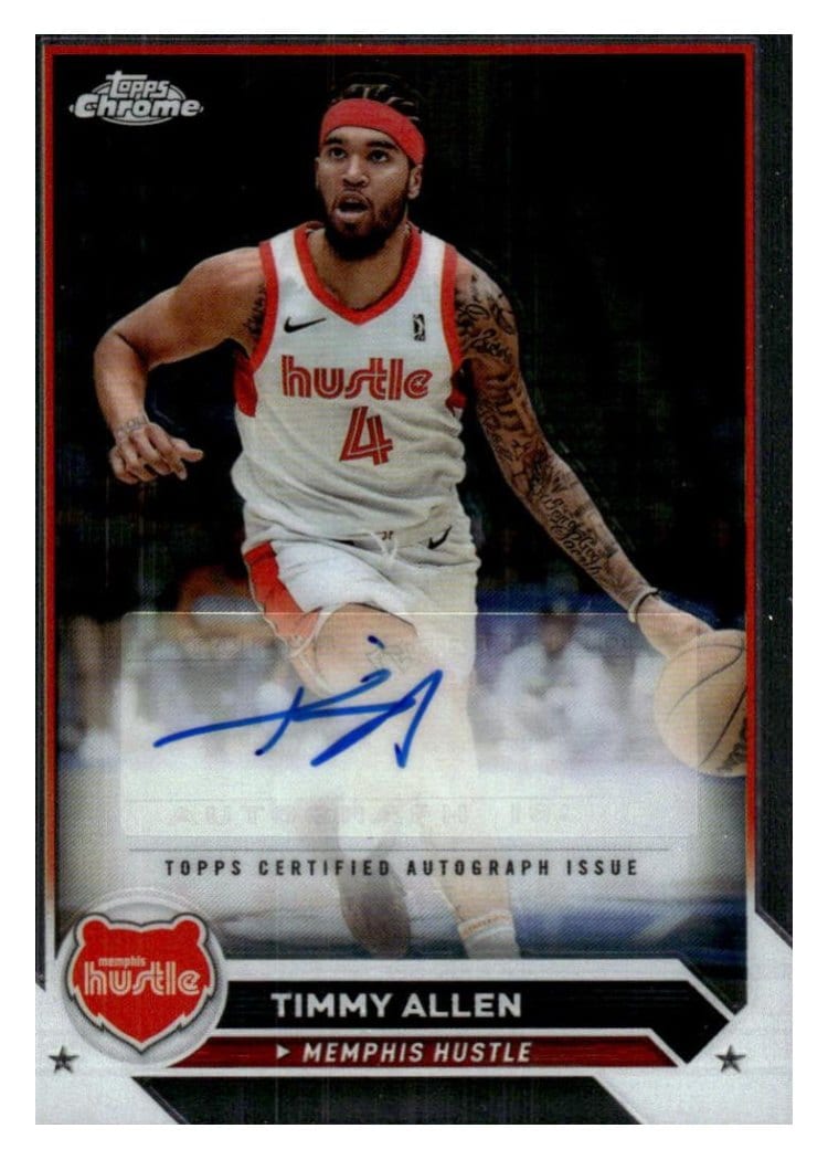 2023-24 Topps G League Chrome Autographs Timmy Allen #AC-TA card