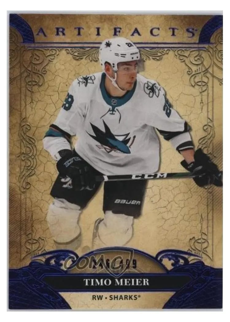 2020-21 Upper Deck Artifacts Base Set Timo Meier #8 card