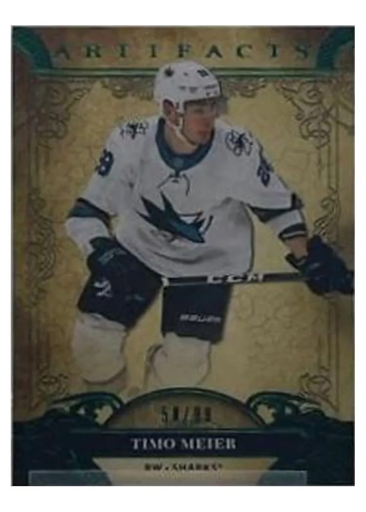 2020-21 Upper Deck Artifacts Base Set Timo Meier #8 card