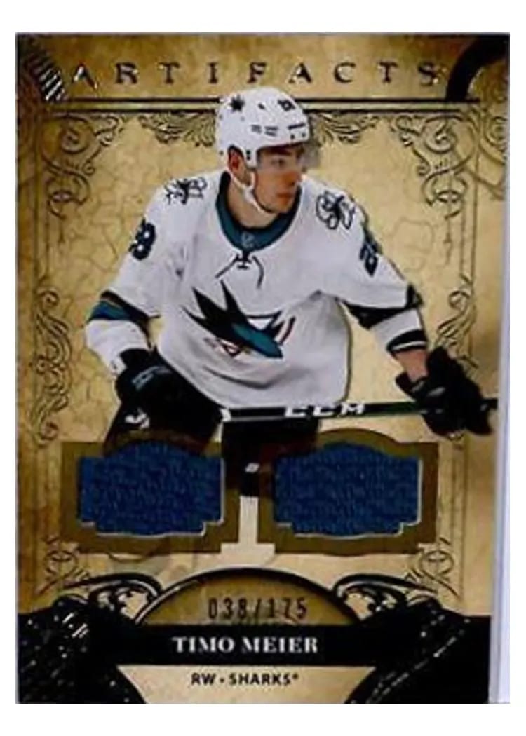 2020-21 Upper Deck Artifacts Base Set Timo Meier #8 card