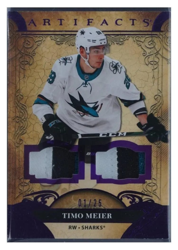 2020-21 Upper Deck Artifacts Base Set Timo Meier #8 card