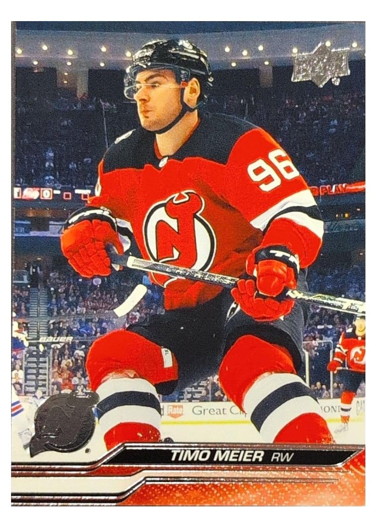 2023-24 Upper Deck Base Set Timo Meier #357 card