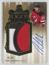 2023-24 Upper Deck The Cup Limited Logos - Autograph Patch Timo Meier #LL-TM card