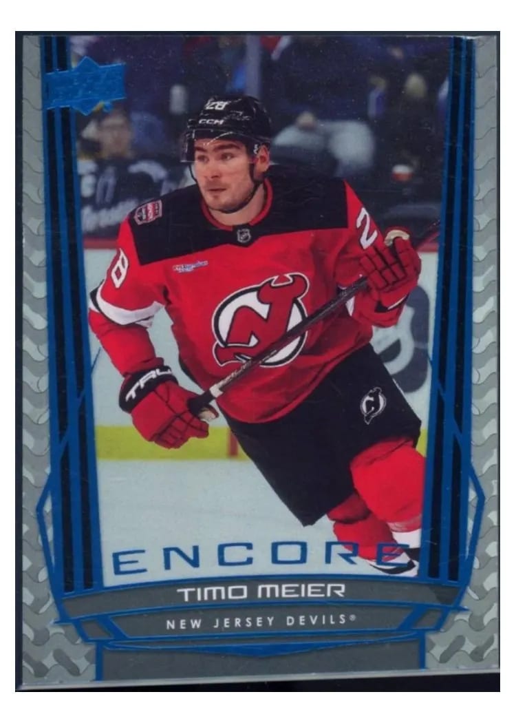 2025-26 Upper Deck Encore Timo Meier #E-18 card