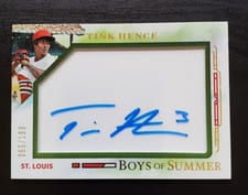 2025 Panini Boys of Summer Jumbo Acetate Signatures Tink Hence #23 card