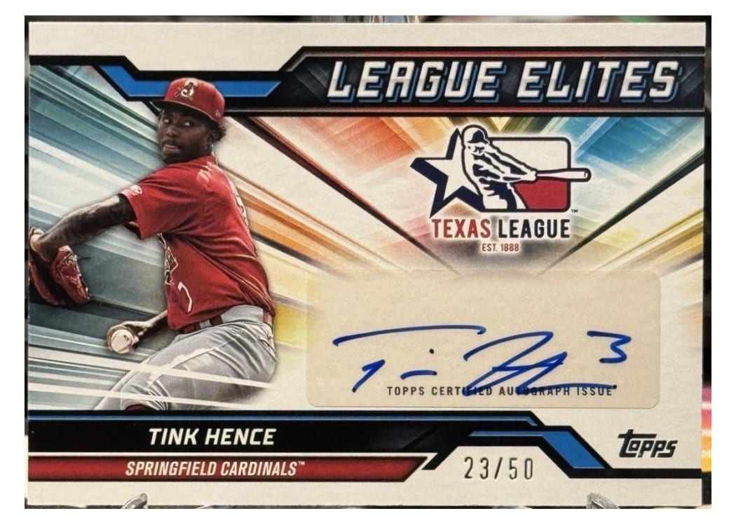 2025 Topps Pro Debut League Elites Autographs Tink Hence #LEA-TH card
