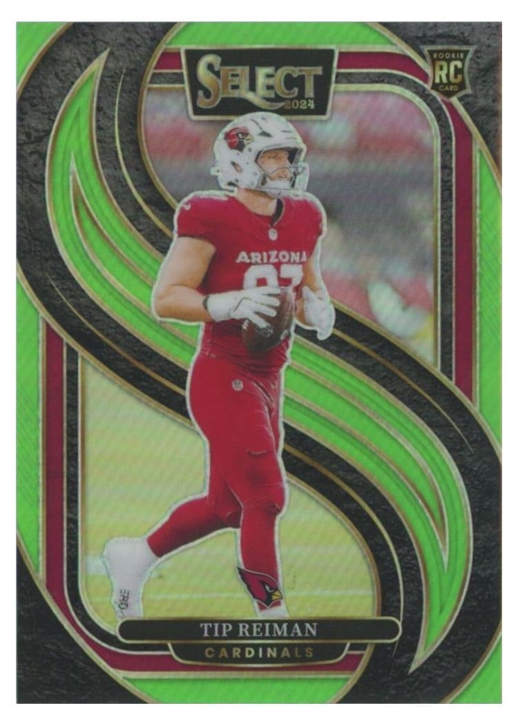 2024 Panini Select Base Set Tip Reiman Neon Green Prizm #196 card