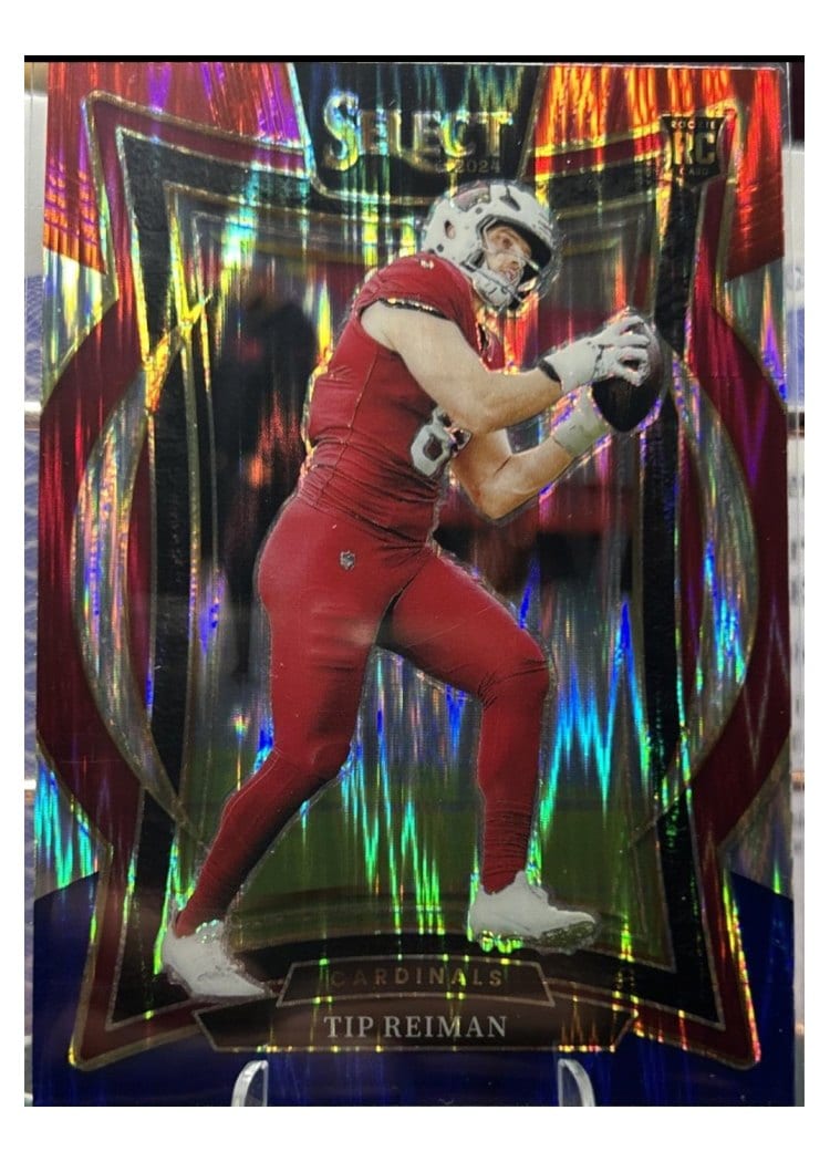 2024 Panini Select Base Set Tip Reiman Red Blue Prizm Shock #50 card