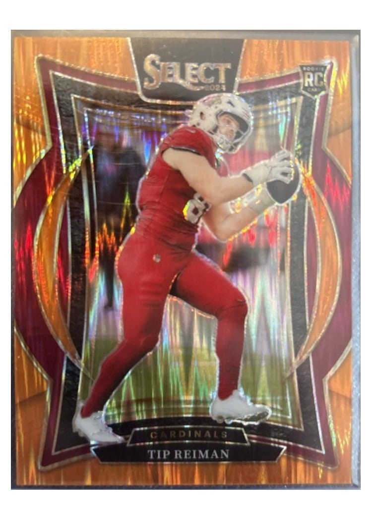 2024 Panini Select Base Set Tip Reiman Orange Prizm Shock #50 card