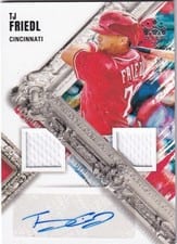 2022 Panini Diamond Kings DK Material Signatures TJ Friedl #DMS-TF card